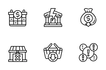 Economic Recession Icon Pack