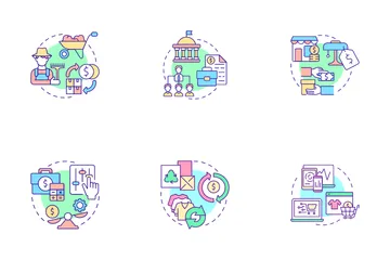Economic Systems Icon Pack