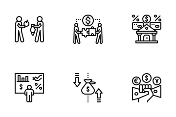 돈과 금융의 경제학 아이콘 팩