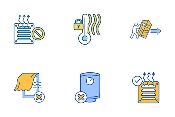 Économiser de l'énergie thermique Pack d'Icônes