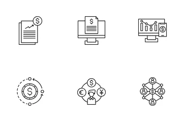 Économie numérique Pack d'Icônes