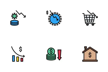 Economy And Covid-19 Icon Pack