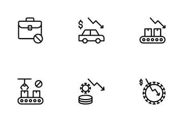 Economy And Covid-19 Icon Pack