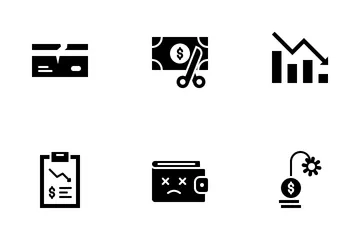 Economy Crash Icon Pack