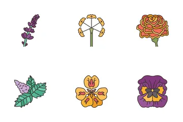 Edible Flowers Icon Pack