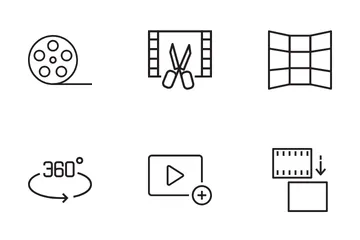 Edição de vídeo Pacote de Ícones