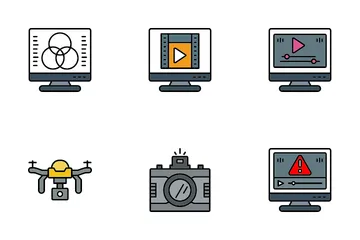 Edição de vídeo Icon Pack