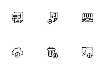 Edición de audio Paquete de Iconos