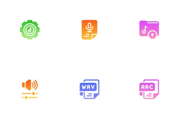 Edición de audio Paquete de Iconos