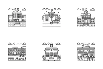 Edificio Paquete de Iconos