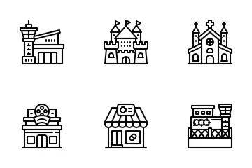 Edificios Paquete de Iconos