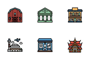 Edificios Paquete de Iconos
