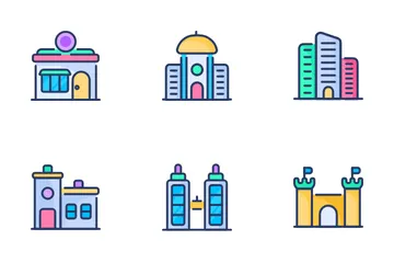 Edificios Paquete de Iconos