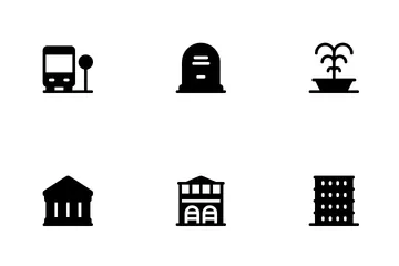 Edifícios e lugares Icon Pack