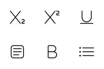 Éditeur de texte Pack d'Icônes