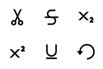 Éditeur de texte Pack d'Icônes