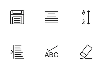 Édition de texte Pack d'Icônes