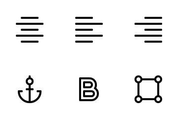 Édition de texte Pack d'Icônes