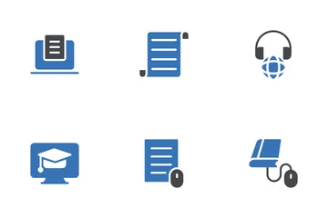 Educação e aprendizagem Icon Pack