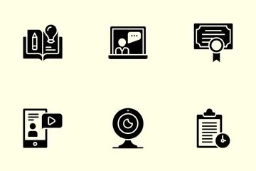 Educação online Pacote de Ícones