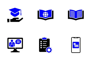 Educación en línea Icon Pack