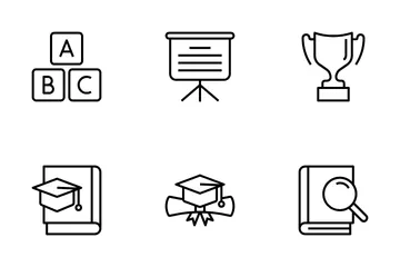 Educación escolar Vol-2 Icon Pack