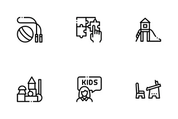 Educación preescolar Icon Pack