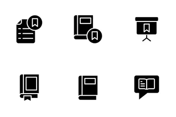 Educación y escuela Vol 1 - Glifo Paquete de Iconos