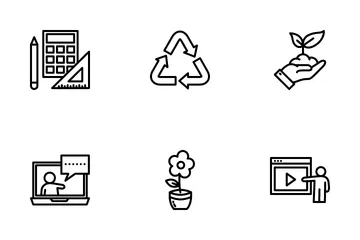 Education And Nature Icon Pack