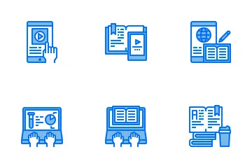 Éducation en ligne Pack d'Icônes