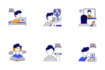 Éducation et école en ligne Pack d'Icônes