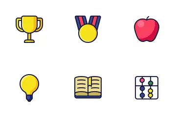 Education (Filled Line) Icon Pack