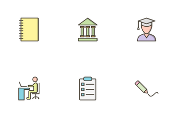 Education Filled Outline Icon Pack