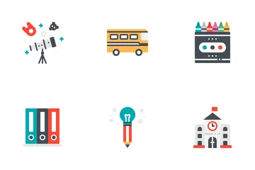 Education Flat Icon Icon Pack