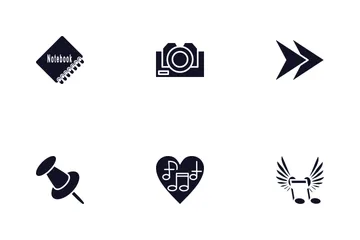 Glyphe d'éducation Icon Pack