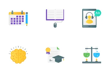 Education, Learning And Knowledge Icon Pack