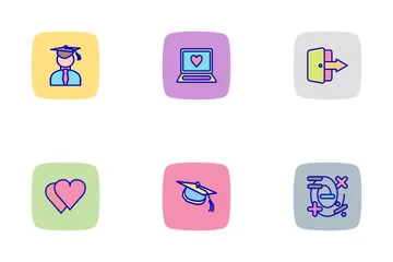 Education Line Filled  Icon Pack
