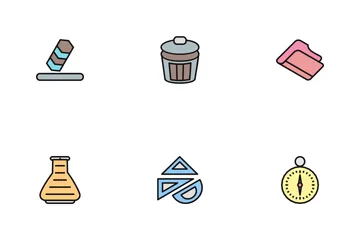 Education Line Filled Icon Pack