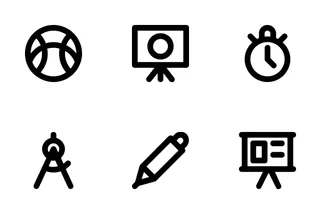 Education Line Icons 3