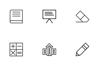 Education Line Icons Icon Pack