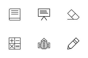 Education Line Icons Icon Pack