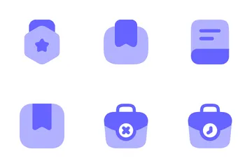 Education Materials Icon Pack