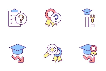Education Problem Icon Pack