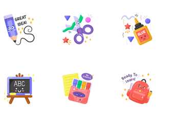 Education Stickers Icon Pack