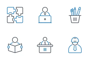  Education Two Color Line  Icon Pack