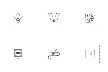 Educational Equipment Icon Pack
