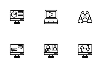 Educational Webinars Icon Pack
