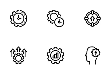 Efficacité et productivité Pack d'Icônes