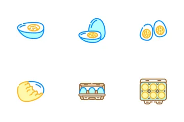 계란 음식 아이콘 팩