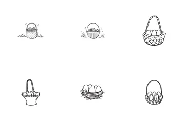 Egg In Basket Icon Pack